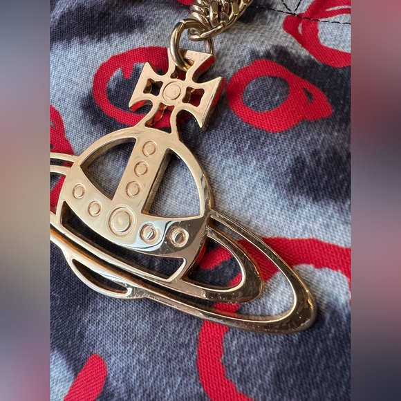 Vivienne Westwood large tote bag with a big logo ORB drop - Picture 5 of 16